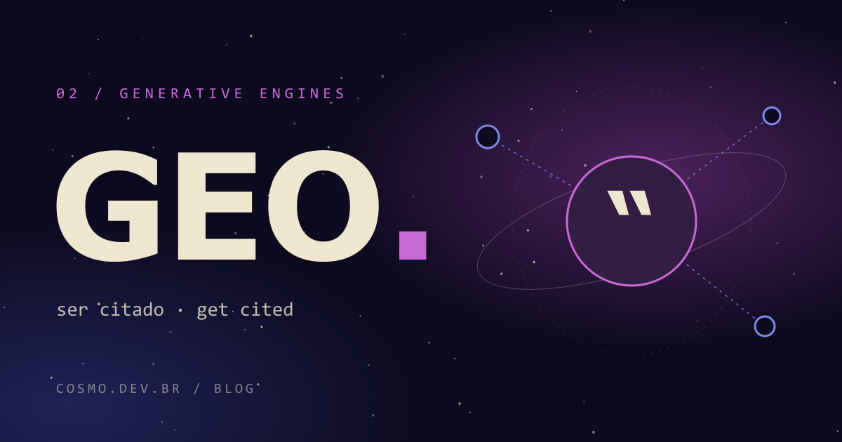 Article cover: the word GEO next to a planet with a quotation mark at its center, linked by dotted lines to three satellites.